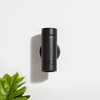 Edit Coastal Marine Outdoor Up & Down Wall Light - Black