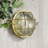 Edit Coastal Mate Outdoor Flush Wall Light - Brass