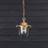 Edit Coastal Nautical Outdoor Pendant Porch Lantern - Brass