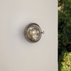 Edit Coastal Pebble Outdoor Flush Wall Light - Pewter