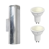 Edit Coastal Pimlico 5.5W Warm White LED Smart WiFi Outdoor Up & Down Wall Light - Galvanised Steel