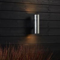 Edit Coastal Pimlico LED Outdoor Up & Down Wall Light - Galvanised Steel