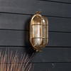 Edit Coastal Port Outdoor Flush Wall Light - Brass