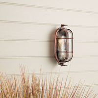 Edit Coastal Port Outdoor Flush Wall Light - Copper