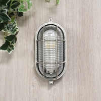 Edit Coastal Port Outdoor Flush Wall Light - Matt Nickel