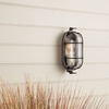 Edit Coastal Port Outdoor Flush Wall Light - Oxidised Black