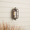 Edit Coastal Port Outdoor Flush Wall Light - Pewter