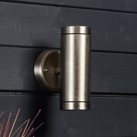 Edit Coastal Sail Outdoor Up & Down Wall Light - Matt Nickel