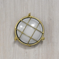 Edit Coastal Shore Outdoor Flush Wall Light - Brass
