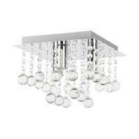 Edit Corin Square Flush Ceiling Light - Chrome