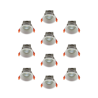 Edit Deep Recessed Fixed Downlight - White - Pack of 10
