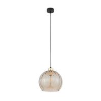 Edit Devi Large Glass Ceiling Pendant Light - Amber