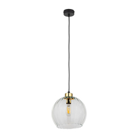 Edit Devi Large Glass Ceiling Pendant Light - Clear