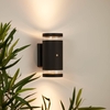 Edit Dez Outdoor Up & Down Wall Light with Dusk to Dawn Sensor - Anthracite