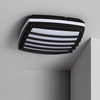 Edit Domia Square Outdoor Porch Ceiling Light - Black & White