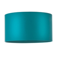 Edit Drum Satin Lamp Shade - Teal