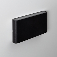 Edit Einar 10W Warm White Double Sided Recessed Black LED Wall Lamp