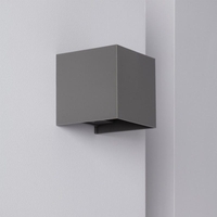 Edit Eros Warm White LED Outdoor Up & Down Wall Light - Grey