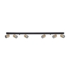 Edit Eye 6 Light Bar Spotlight Plate - Black & Gold