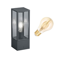 Edit Lantern 6.5W Warm White LED Smart WiFi Outdoor Pedestal Light - Anthracite