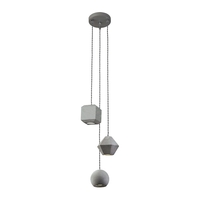 Edit Max 3 Light Cluster Ceiling Pendant Light - Concrete