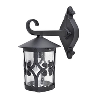 Edit Palma Outdoor Hanging Lantern Wall Light - Black