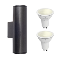 Edit Pimlico 5.5W Warm White LED Smart WiFi Outdoor Up & Down Wall Light - Anthracite