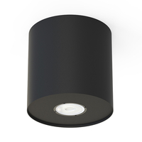 Edit Point Tall Surface Mount Fixed Downlight - Black