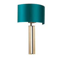Edit Regis Flush Wall Light - Antique Brass & Teal