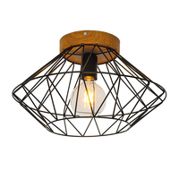 Edit Wharf Flush Ceiling Light - Black