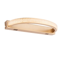 Endon Lorenzo LED Flush Wall Light - Satin Gold