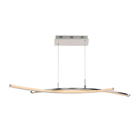 Lucide Dual LED Ceiling Pendant Light - Chrome