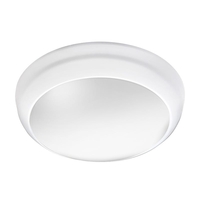 Lunar Eco 14W Cool White LED Flush Light - White