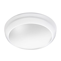 Lunar Eco 8W Cool White LED Flush Light - White