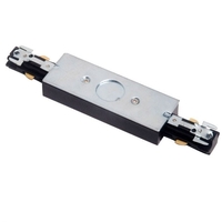 Robus 1 Circuit Track Straight Connector - Satin Chrome