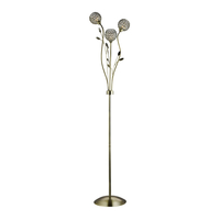 Searchlight Bellis II Floor Lamp - Antique Brass