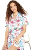 Abstract Print Button Front Shirt