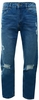 Aces Couture Stonewash Ce1798 Ripped Denim Jean