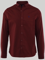 Alex & Turner Burgundy Button Long Sleeve Shirt
