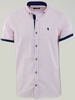 Alex & Turner Pink Pattern Print Short Sleeve Shirt