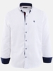 Alex & Turner White Navy Pattern Print Shirt