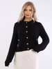 Amara Black Gold Button Cardigan