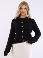 Amara Black Gold Button Cardigan