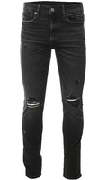 American Eagle Bold Black Ae Airflex+ Ripped Slim Jean