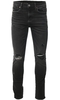 American Eagle Bold Black Ae Airflex+ Ripped Slim Jean
