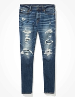 American Eagle Brilliant Repair Ae Airflex+ Temp Tech Patched Athletic Skinny Jean