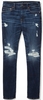 American Eagle Destroyed Dark Wash Airflex 360 Patched Move-Free Slim Jean