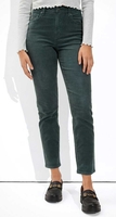 American Eagle Green Stretch Corduroy Mom Straight Pant