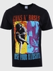Amplified Black Guns N Roses Spliced Illusion T-Shirt