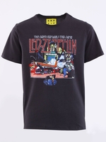 Amplified Charcoal Led Zeppelin Printed T-Shirt